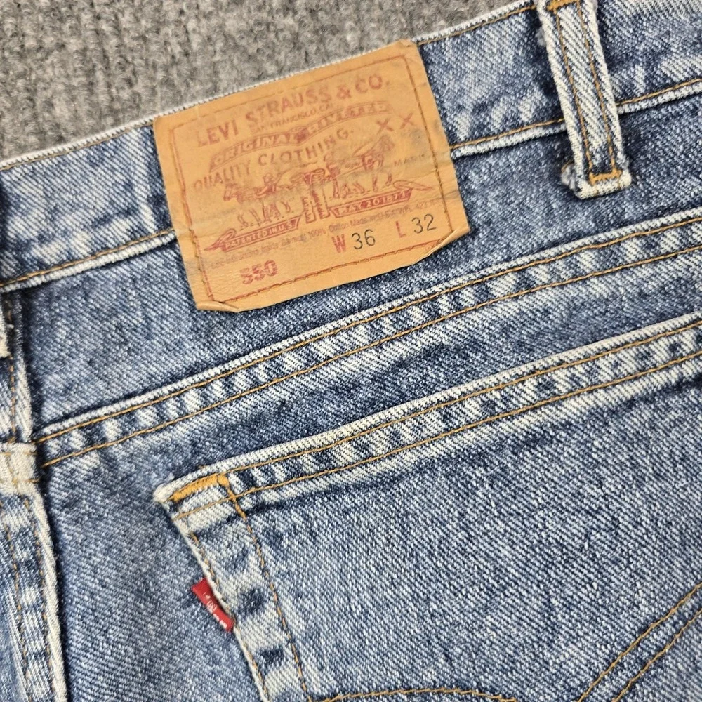 Vintage 90s Levis 550 Jeans Mens‎ 36x32 Blue Relaxed Tapered Stonewash USA 34x31